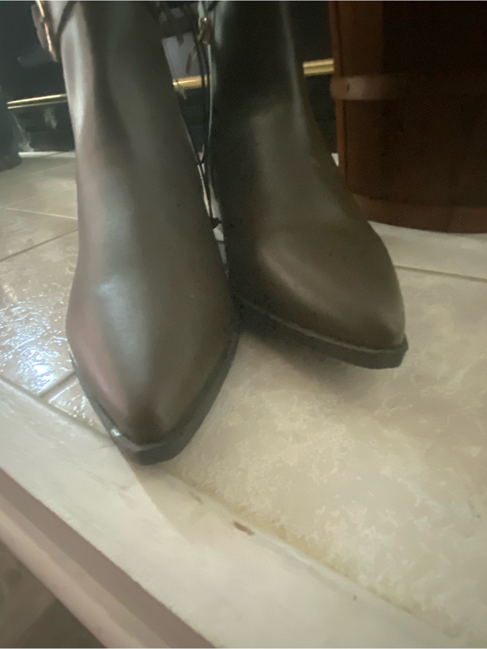 NWT Liz Claiborne Ankle Boots in Brown- Women's Fashion Boot. Size 8.5 - Picture 4 of 7
